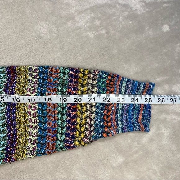 Vintage 90s Mondo Di Marco Colorful Italian Sweater Sz L COOGI Inspired - Picture 8 of 8